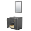 Custom image for Dark Gray with Brushed Gold Trim / 24
