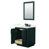 Custom image for Green with Matte Black Trim / Giotto Quartz / 24