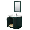 Custom image for Green with Matte Black Trim / White Quartz / 24