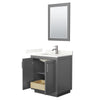 Custom image for Dark Gray with Brushed Nickel Trim / Giotto Quartz / 24