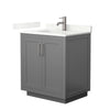 Custom image for Dark Gray with Brushed Nickel Trim / Giotto Quartz / No Mirror