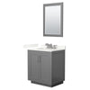 Custom image for Dark Gray with Brushed Nickel Trim / Giotto Quartz / 24