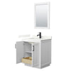 Custom image for White with Matte Black Trim / Giotto Quartz / 24
