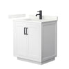 Custom image for White with Matte Black Trim / Giotto Quartz / No Mirror