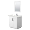 Custom image for White with Matte Black Trim / White Quartz / 24