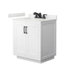 Custom image for White with Matte Black Trim / White Quartz / No Mirror