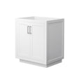 Custom image for White with Brushed Nickel Trim / No Mirror