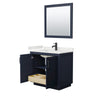 Custom image for Dark Blue with Matte Black Trim / White Quartz / 34