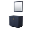 Custom image for Dark Blue with Brushed Gold Trim / 34