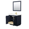 Custom image for Dark Blue with Brushed Gold Trim / Giotto Quartz / 34