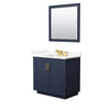 Custom image for Dark Blue with Brushed Gold Trim / Giotto Quartz / 34