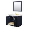 Custom image for Dark Blue with Brushed Gold Trim / White Quartz / 34