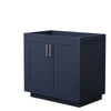 Custom image for Dark Blue with Brushed Nickel Trim / No Mirror
