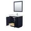 Custom image for Dark Blue with Brushed Nickel Trim / White Quartz / 34