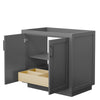 Custom image for Dark Gray with Matte Black Trim / No Mirror