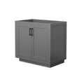 Custom image for Dark Gray with Matte Black Trim / No Mirror