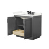 Custom image for Dark Gray with Matte Black Trim / Giotto Quartz / No Mirror