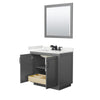 Custom image for Dark Gray with Matte Black Trim / White Quartz / 34
