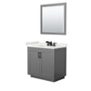 Custom image for Dark Gray with Matte Black Trim / White Quartz / 34