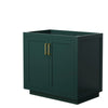 Custom image for Green with Brushed Gold Trim / No Mirror