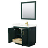 Custom image for Green with Brushed Gold Trim / Giotto Quartz / 34