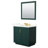 Custom image for Green with Brushed Gold Trim / Giotto Quartz / 34