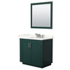 Custom image for Green with Brushed Nickel Trim / Giotto Quartz / 34