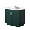 Custom image for Green with Brushed Nickel Trim / Giotto Quartz / No Mirror