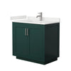Custom image for Green with Brushed Nickel Trim / White Quartz / No Mirror