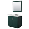 Custom image for Green with Brushed Nickel Trim / White Quartz / 34