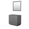 Custom image for Dark Gray with Brushed Gold Trim / 34