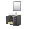 Custom image for Dark Gray with Brushed Gold Trim / Giotto Quartz / 34