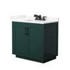 Custom image for Green with Matte Black Trim / Giotto Quartz / No Mirror