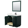 Custom image for Green with Matte Black Trim / White Quartz / 34