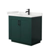 Custom image for Green with Matte Black Trim / White Quartz / No Mirror