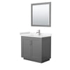 Custom image for Dark Gray with Brushed Nickel Trim / Carrara Cultured Marble / 34