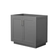 Custom image for Dark Gray with Brushed Nickel Trim / No Mirror