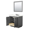 Custom image for Dark Gray with Brushed Nickel Trim / Giotto Quartz / 34
