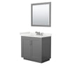 Custom image for Dark Gray with Brushed Nickel Trim / White Quartz / 34