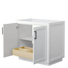 Custom image for White with Matte Black Trim / No Mirror