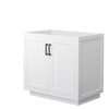 Custom image for White with Matte Black Trim / No Mirror