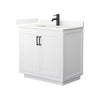 Custom image for White with Matte Black Trim / Giotto Quartz / No Mirror