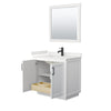 Custom image for White with Matte Black Trim / White Quartz / 34