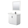 Custom image for White with Matte Black Trim / White Quartz / 34