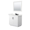 Custom image for White with Matte Black Trim / White Quartz / 34