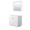 Custom image for White with Brushed Gold Trim / 34