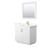 Custom image for White with Brushed Gold Trim / Giotto Quartz / 34