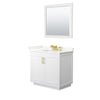 Custom image for White with Brushed Gold Trim / Giotto Quartz / 34
