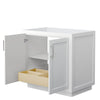 Custom image for White with Brushed Nickel Trim / No Mirror