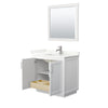 Custom image for White with Brushed Nickel Trim / Giotto Quartz / 34